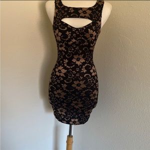 black and gold dress
